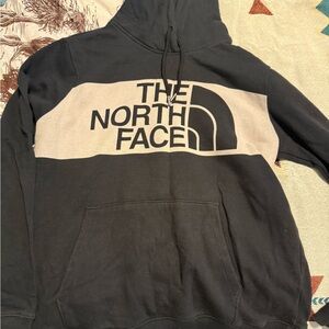 The North Face Men's Black and Gray Logo Hoodie